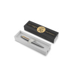 Parker Jotter 70th Anniversary Ballpoint Pen - Stainless Steel Gold Trim - Picture 2